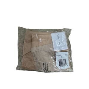 Calvin Klein Women's nude Cotton Pure Seamless Bikini Size‎ Small QD3545 NEW